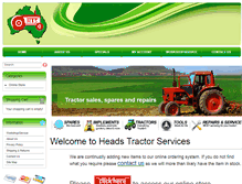 Tablet Screenshot of headstractor.com.au